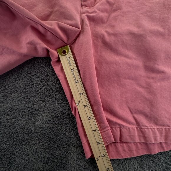 Vineyard Vines Club Salmon Pink Shorts Size 34 Chino Zip Fly Preppy Whale Logo - Picture 4 of 16